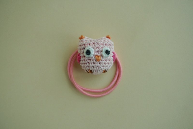 Pink owl hair band - Hair Accessories - Cotton & Hemp Pink