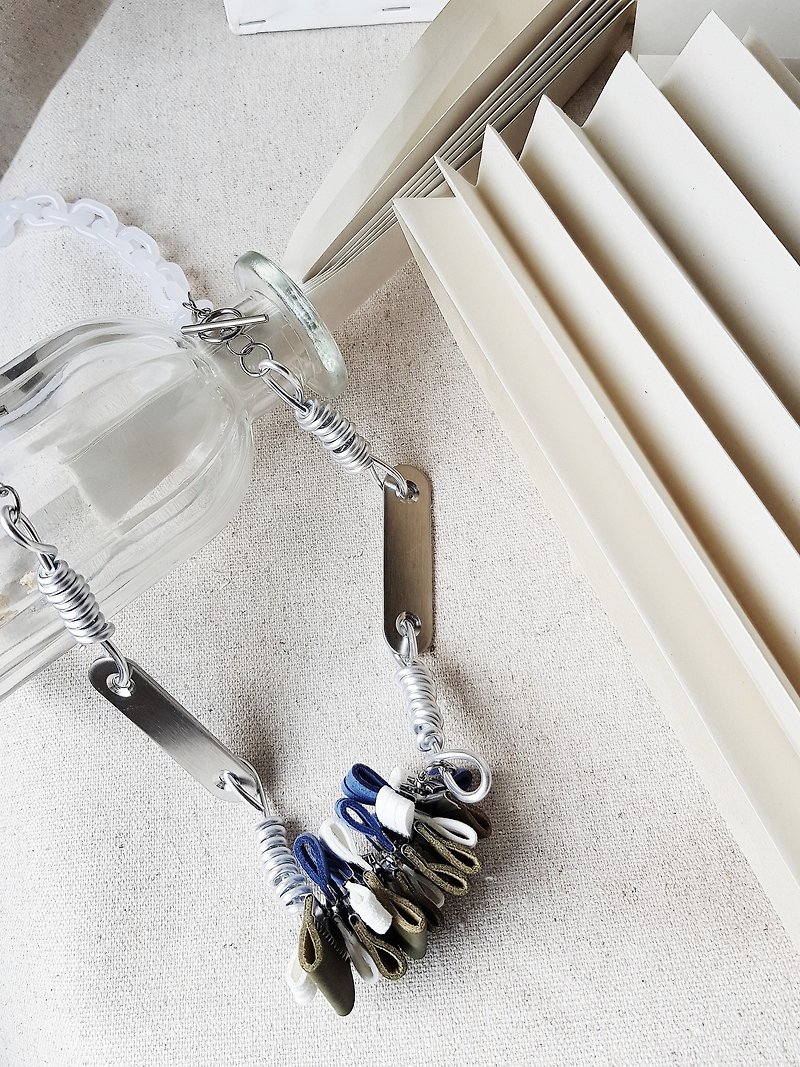 IBI Necklace :BLUE - Necklaces - Aluminum Alloy Blue