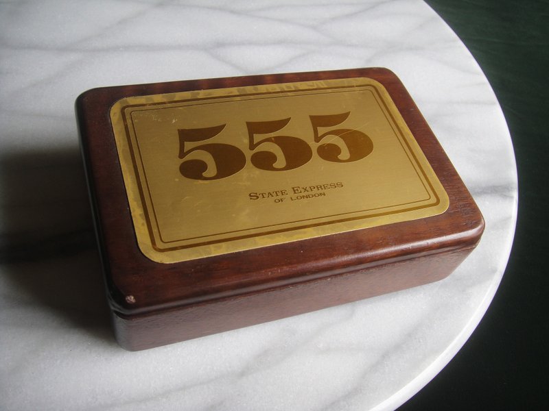 【老時光 OLD-TIME】早期二手木製555菸盒 - 擺飾/家飾品 - 其他材質 