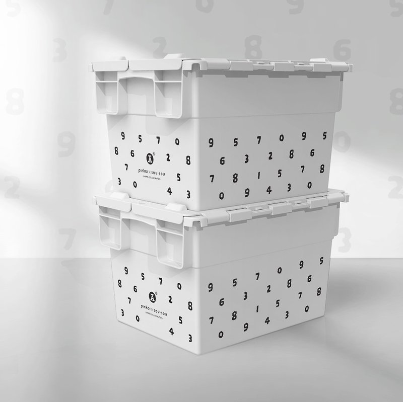 【Pinkoi x SOU・SOU】REDA Stackable Storage Box - กล่องเก็บของ - พลาสติก ขาว