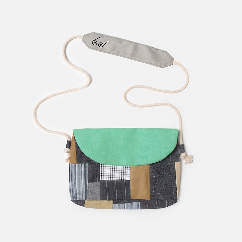 [Re remake] stitching side backpack - Messenger Bags & Sling Bags - Cotton & Hemp Multicolor