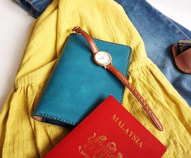 Jewelry Adviser Gifts Blue Leather Passport Cover 