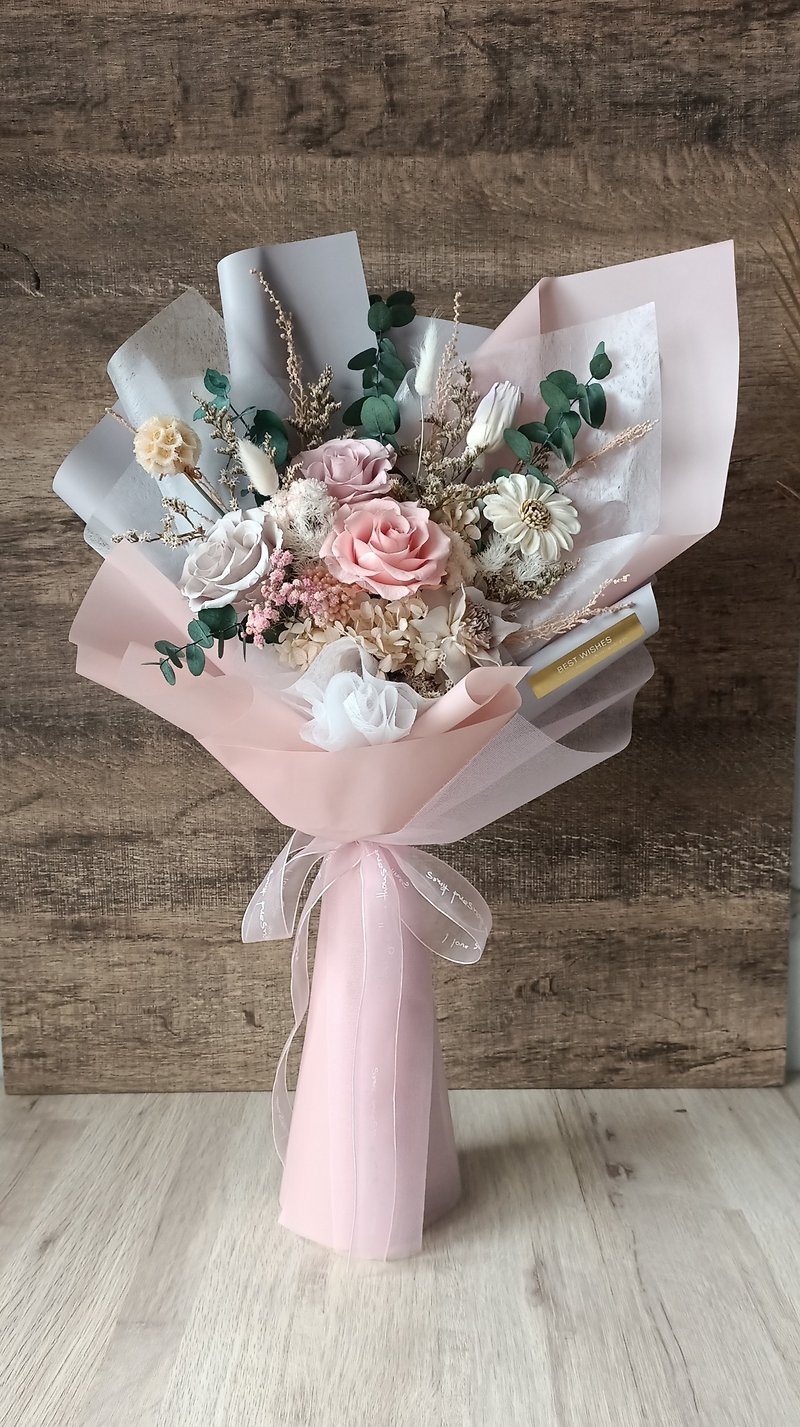 Classic everlasting bouquet/Valentine's Day/Proposal bouquet/Mother's Day/Graduation bouquet/Confession - Dried Flowers & Bouquets - Plants & Flowers 