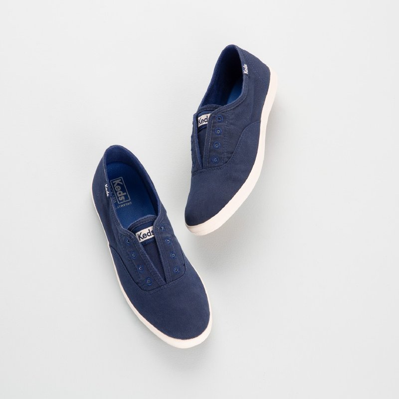 KEDS CHILLAX TWILL 經典帆布懶人便鞋 WF52512 - 女休閒鞋/帆布鞋 - 真皮 