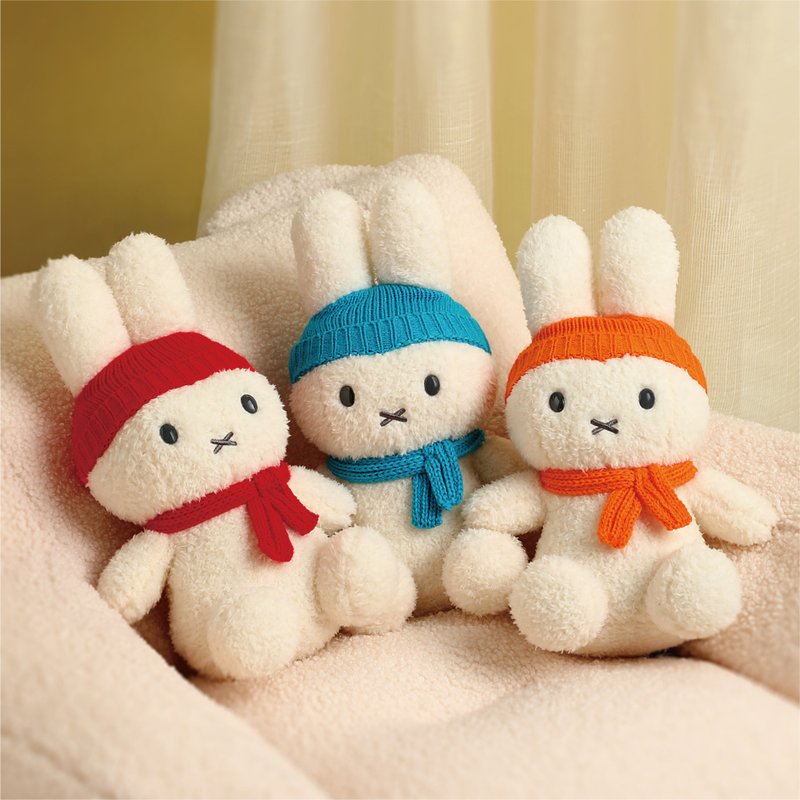 【MIFFYxVIPO】Winter Love Rabbit Plush Doll Keychain Charm Doll Charm - ตุ๊กตา - ผ้าฝ้าย/ผ้าลินิน 