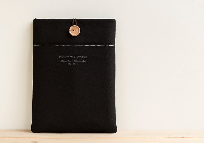Laptop sleeve MacBook case - Tablet & Laptop Cases - Cotton & Hemp Black