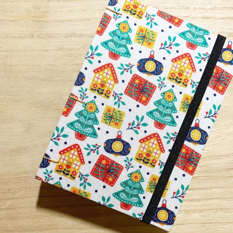 Colourful Christmas  - A6 Handmade Journal Book - สมุดบันทึก/สมุดปฏิทิน - กระดาษ 