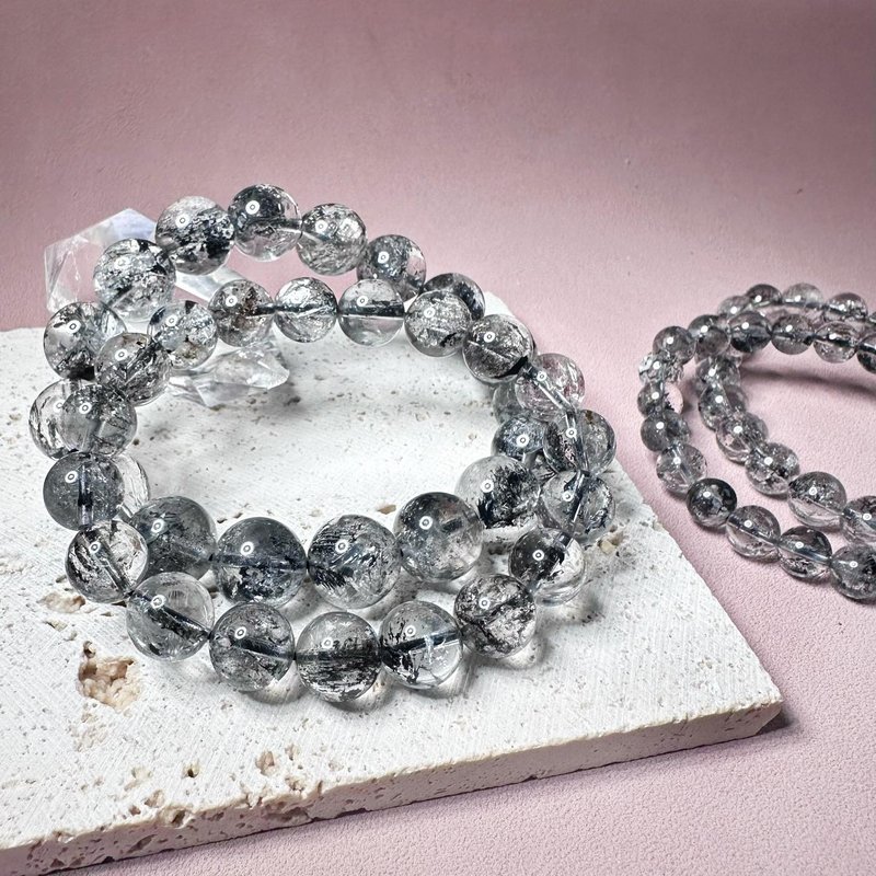 Natural black sparkling diamond bracelet - Bracelets - Crystal Black