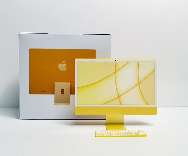 iMac、24インチモデル、黄色、1/6スケールモデル。 - ショップ 