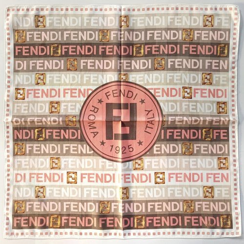 美品 FENDI ヴィンテージ スカーフ フェンディ ヴィンテージ スカーフ ギフト 23 x 22.5 インチ