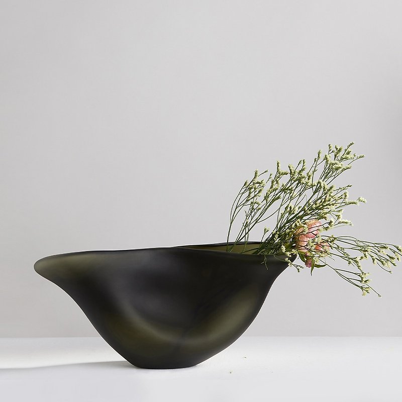 [3,co] Dynamic Flower Maker X-Green - Pottery & Ceramics - Glass Green
