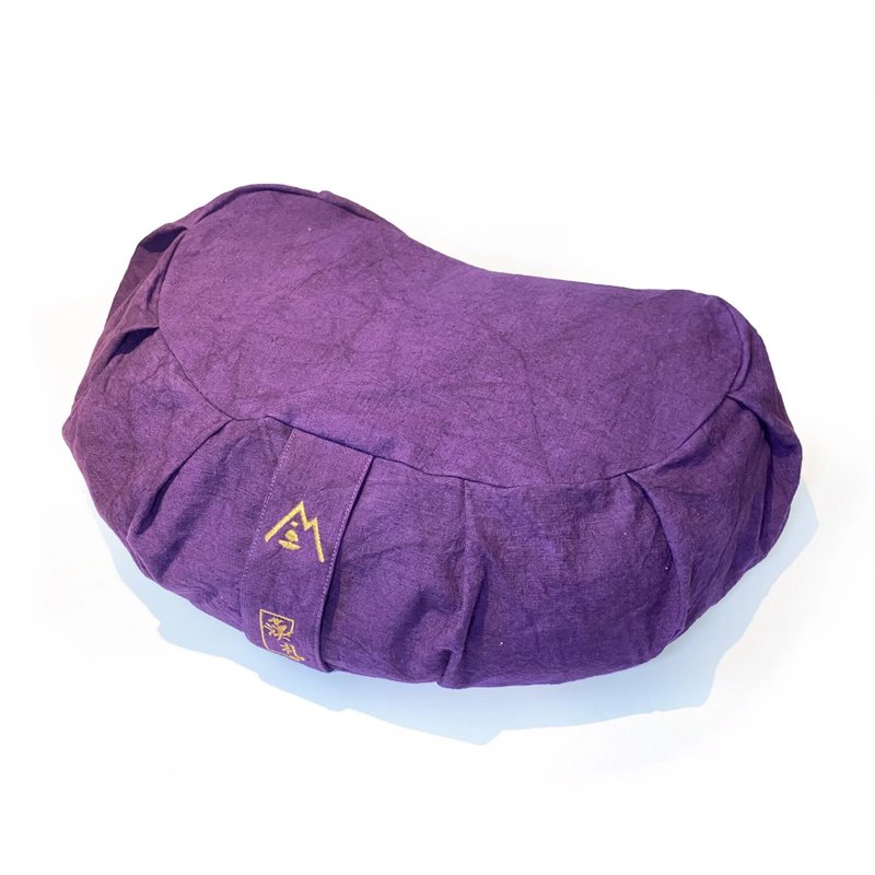 【漢礼 X 睿程】鄭惠中布衣 弦月禪修坐墊 雙層套 (不含填充物) - 枕頭/抱枕 - 棉．麻 