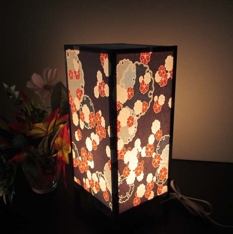 «Blur Hanafubuki dancer's fan-dream lamp hunting» Healing Light Stand-3 form of peace - Items for Display - Paper Orange