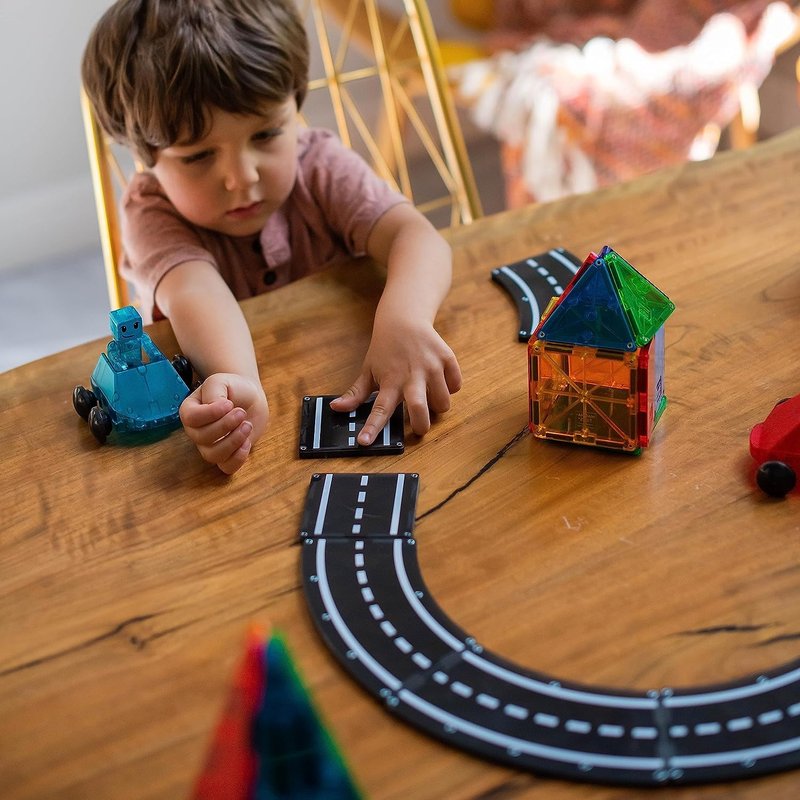 Magna-Tiles Magic Magnetic Road 12-piece Set - ของเล่นเด็ก - วัสดุอื่นๆ 