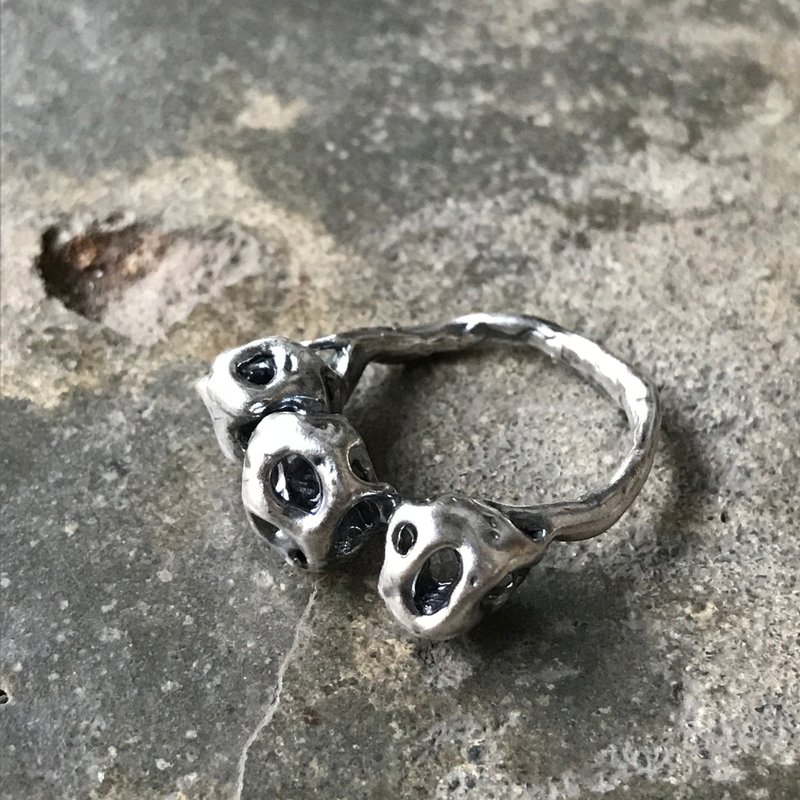 three ball Silver ring - แหวนทั่วไป - เงินแท้ 