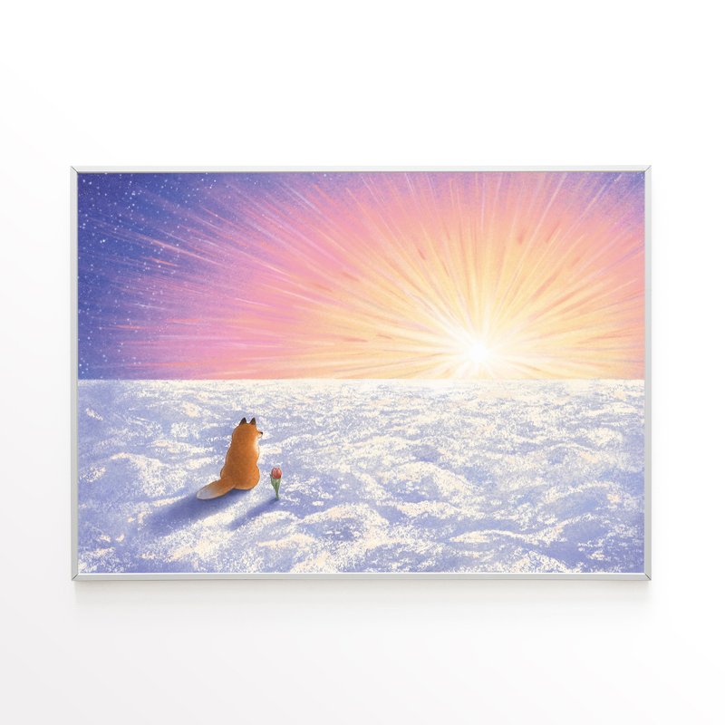 海報 (A3/A4) - Sun, sun, sun, here it comes - 海報/掛畫/掛布 - 紙 粉紅色