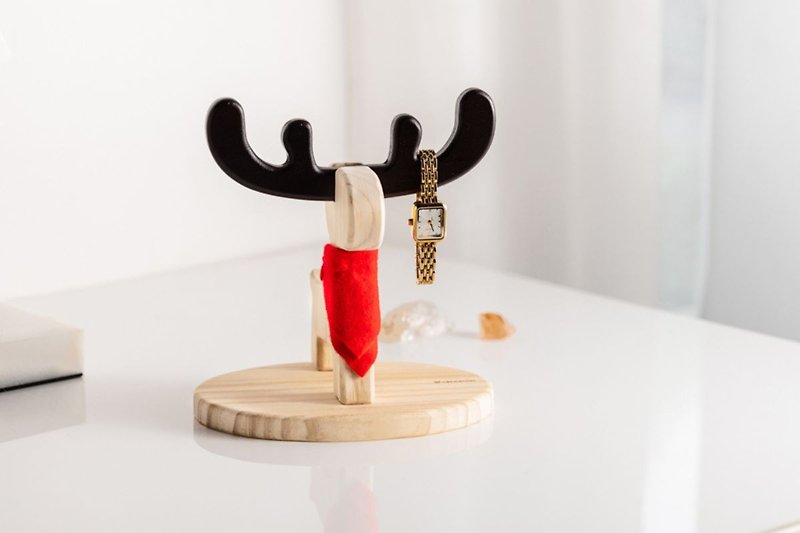 Reindeer Cup Holder - ชั้นวาง/ตะกร้า - ไม้ 