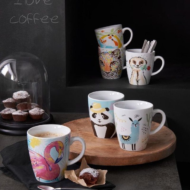 [Ready for clearance] German RITZENHOFF design mug/5 types in total - Cups - Porcelain Multicolor