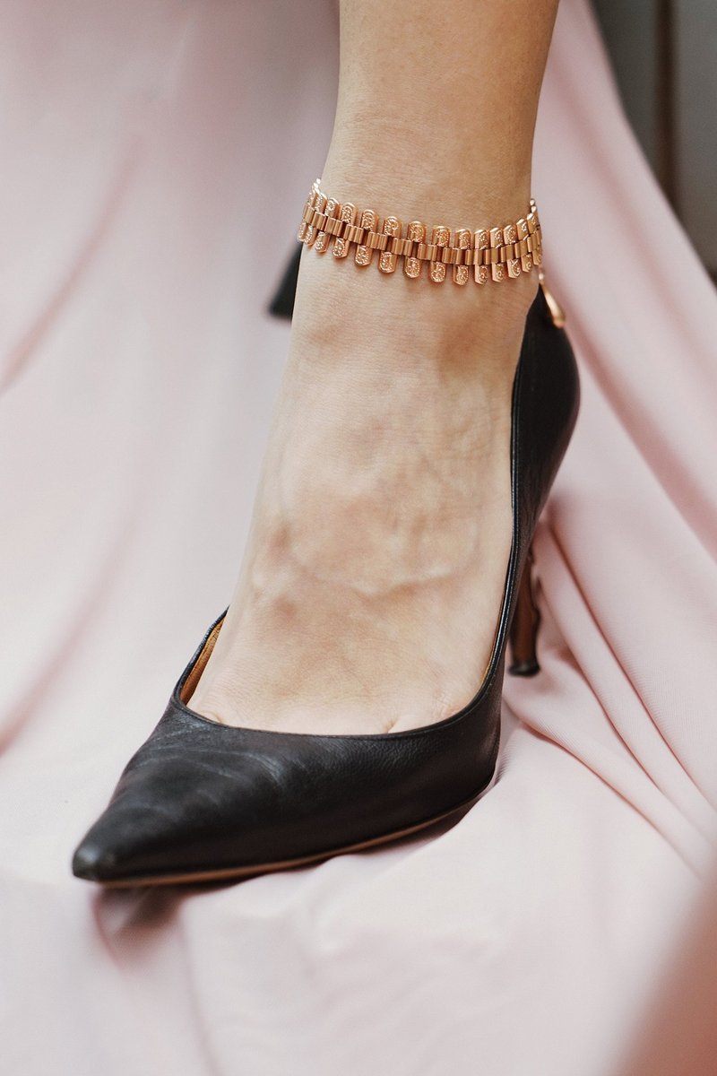 Elenaor 系列 錶鏈腳鏈/手鏈 玫瑰金 - 手鍊/手鐲 - 銅/黃銅 粉紅色