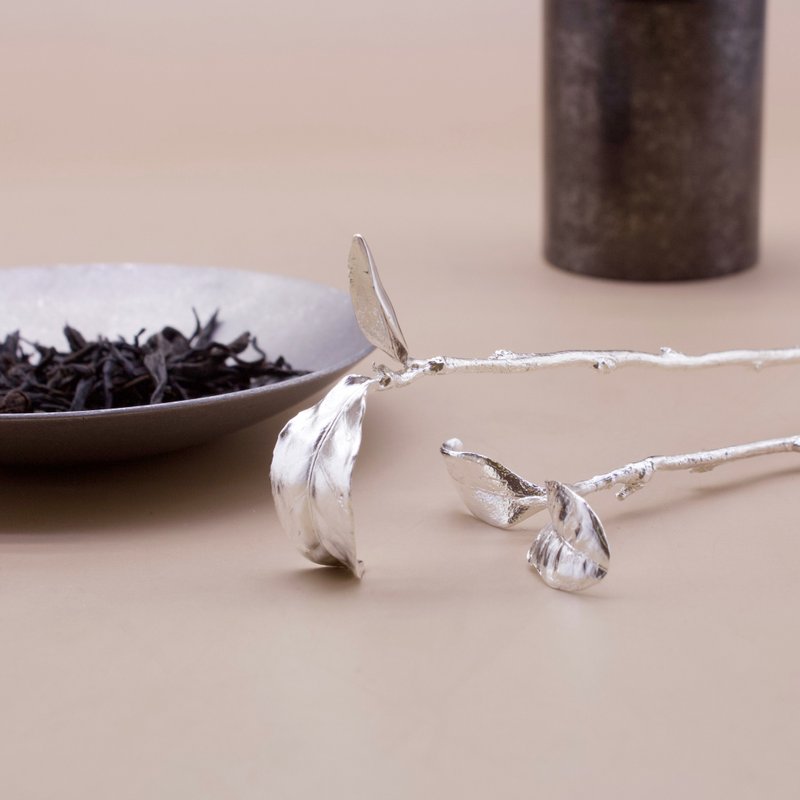 新北金工 一人方案 鍛敲體驗 茶葉造型純銀茶具 - 金工/飾品 - 純銀 