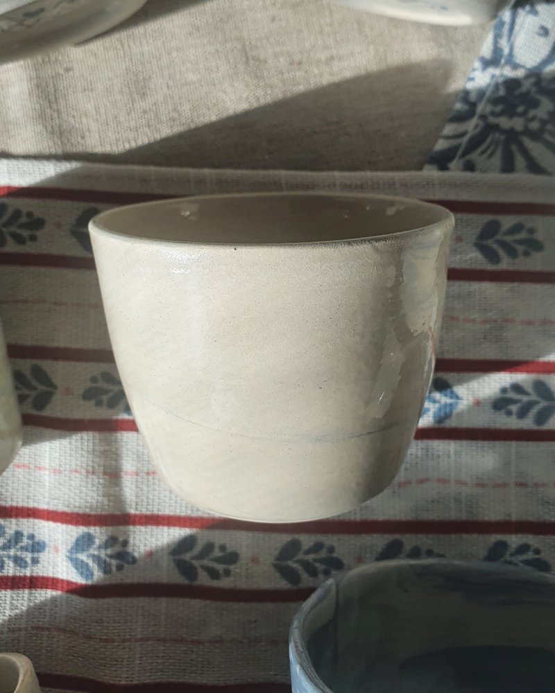 Hand Built Cup Marbling Ceramic Handmade Coffee Cup 設計館
