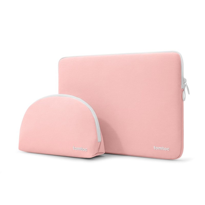 Tomtoc Lightning Puff, Chalk Case for MacBook Pro/MacBook Air13 - Laptop Bags - Polyester Pink