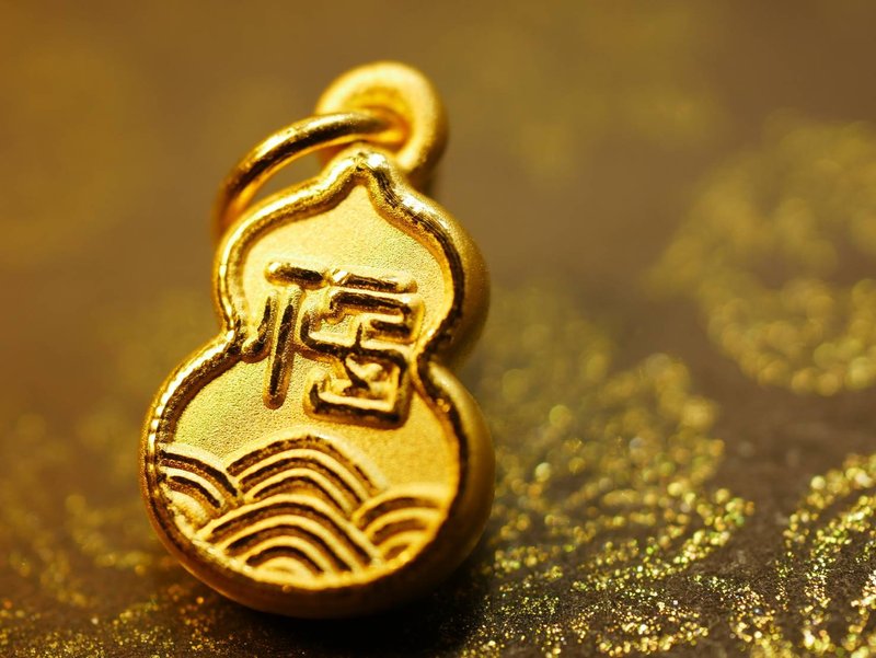 黃金墜子-福氣滿滿福祿一生金飾-黃金9999 - 吊飾/掛飾 - 24k 金 金色