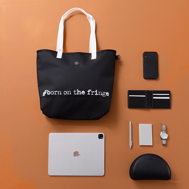 MORAL | Rose Basic Tote - Large - Black Onyx - RSP - Women - กระเป๋าถือ - วัสดุอีโค สีดำ