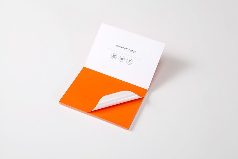 /Tesla Amazing/ Magnetic Notes S-Size orange - สติกเกอร์ - กระดาษ สีส้ม