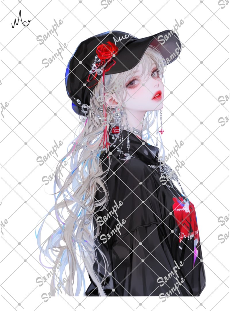 オリジナル人物ステッカー - 貼紙 - 紙 