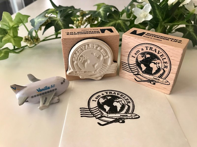 Travel Series Seal-Postmark - ตราปั๊ม/สแตมป์/หมึก - ไม้ 