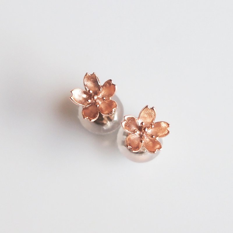 Cherry Blossom Earrings 6mm Single Cherry Flower lover Simple Stud