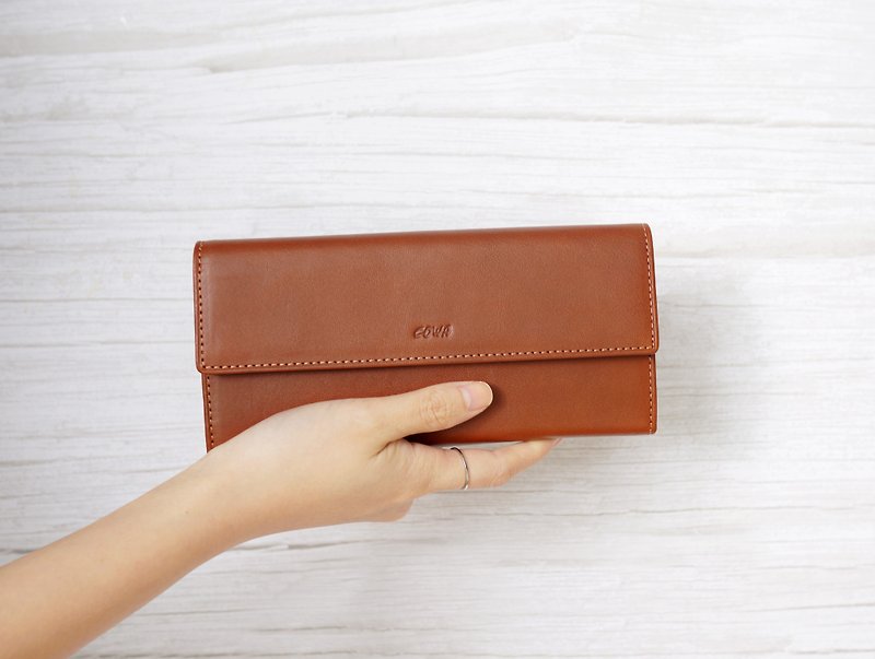 Classic long clip - Wallets - Genuine Leather Brown