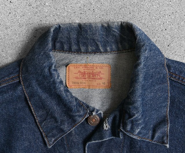 vintage levi jacket sizing