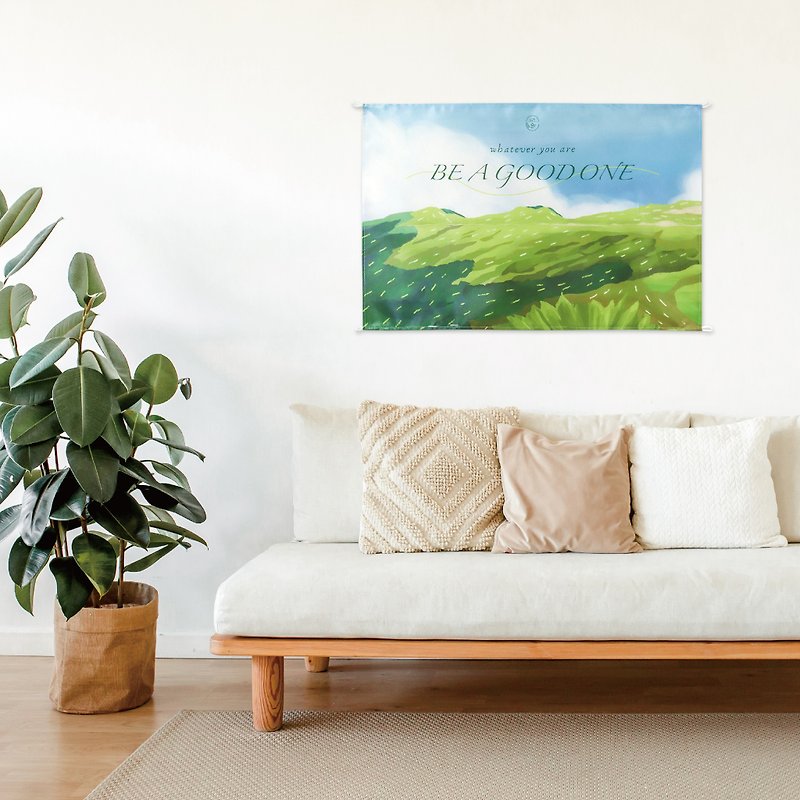 【BE A GOOD ONE】Taiwanese Forest Wall Tapestry - Posters - Other Materials Green