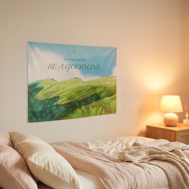 【BE A GOOD ONE】Taiwanese Forest Wall Tapestry - Posters - Other Materials Green