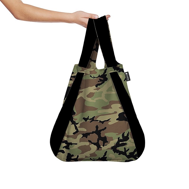Notabag Camouflage - Black - Backpacks - Cotton & Hemp Multicolor