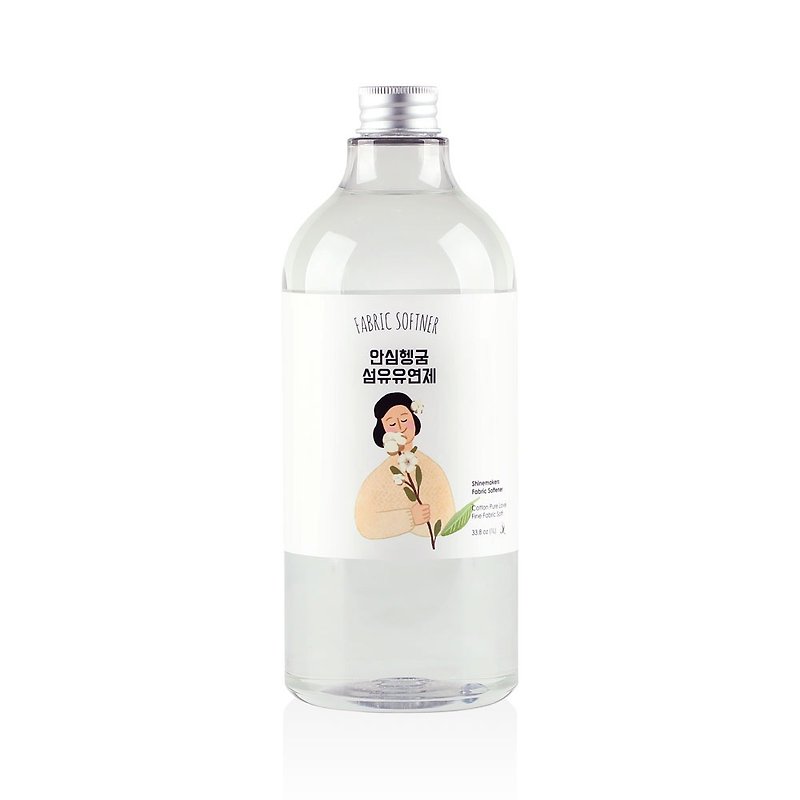 Korea SHINE MAKERS Pure Cotton Fragrance Softening Essence - Laundry Detergent - Concentrate & Extracts White