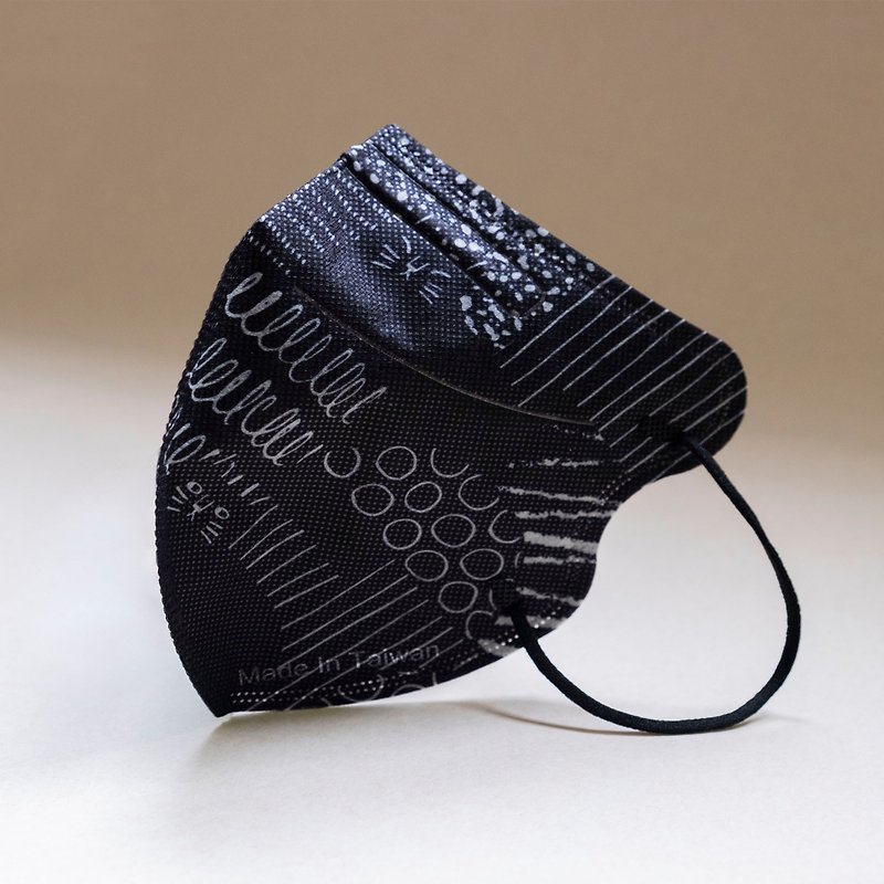 Cat3Dステレオスコピックマスクブラック-10個入りの個別パッケージボックス - マスク - その他の化学繊維 ブラック