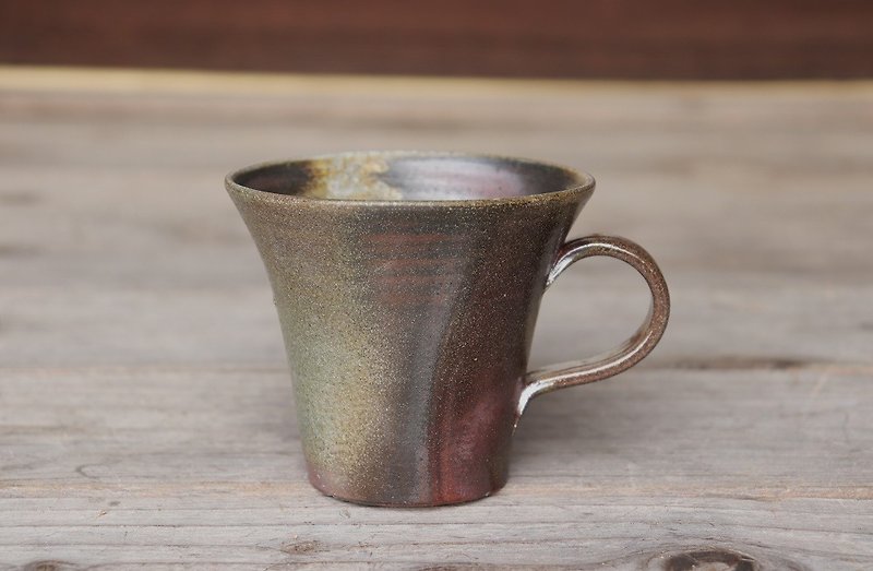 Bizen coffee cup (middle) c1 - 058 - Mugs - Pottery Brown