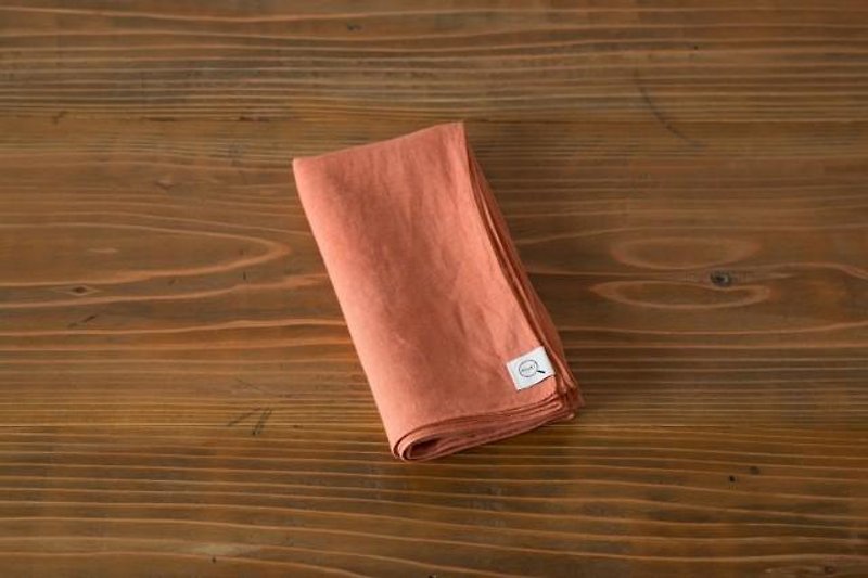 [SALE As long as stock] (color) plant dyeing linen wrapping cloth Niiro 7560 → 5400 yen - อื่นๆ - ผ้าฝ้าย/ผ้าลินิน สีส้ม