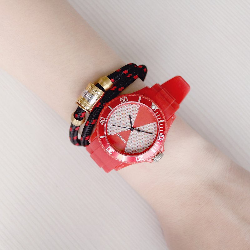 【PICONO】普普馬戲團系列運動手錶-幸運魚(紅) / BA-PP-10 - 男錶/中性錶 - 塑膠 紅色