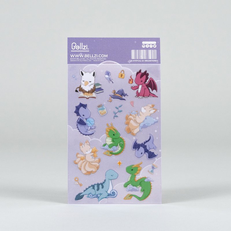 Bellzi | Mystical Sticker 魔幻系列透明貼紙(2入) - 貼紙 - 其他材質 透明