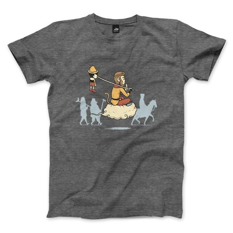 Monkey King Bar - heather gray - Unisex T-Shirt - เสื้อฮู้ด - ผ้าฝ้าย/ผ้าลินิน 