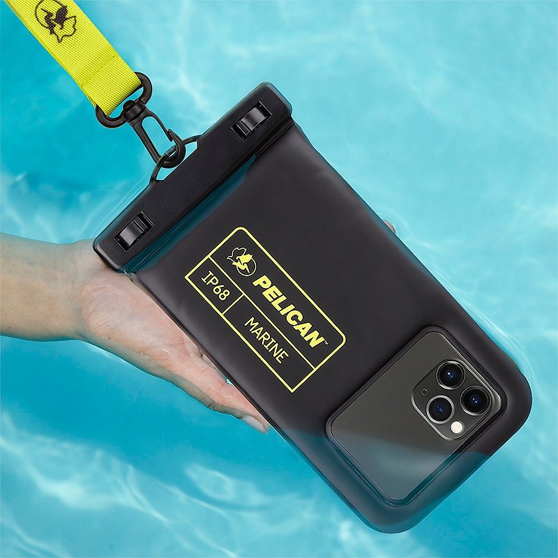 Other Materials Phone Accessories - American Pelican Marine Marine Corps Waterproof Floating Phone Pouch XL Size-Black/Neon Green
