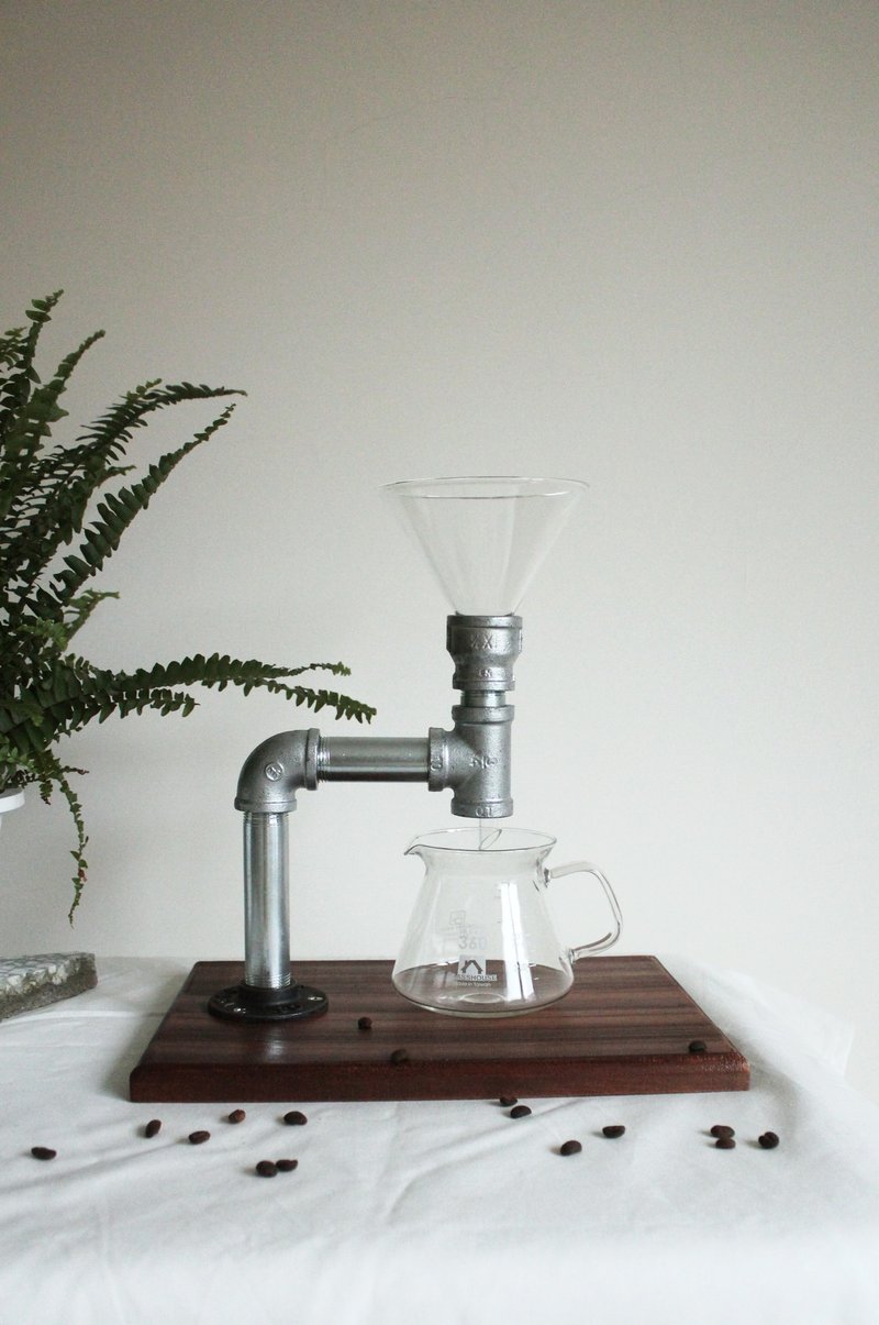 手沖 咖啡 濾杯架 咖啡廳 工業風 擺設 風格 Coffee Dripper - 咖啡壺/手沖壺 - 其他金屬 銀色