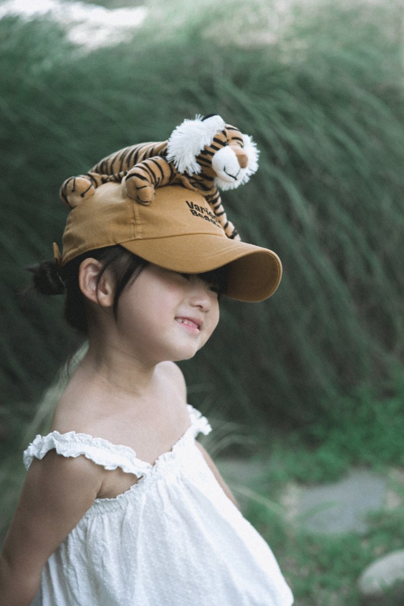 Mustard Tiger On You Cap - 帽子 - 棉．麻 多色