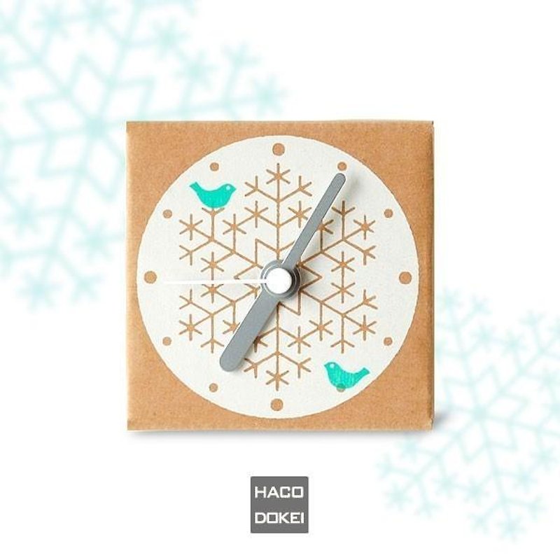 HACODOKEI/Snowy Crystal/Mint-Green - Clocks - Paper Khaki