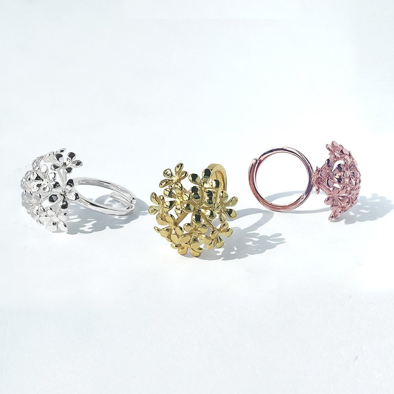 Flower Ring, Adjustable Ring - 戒指 - 其他金屬 