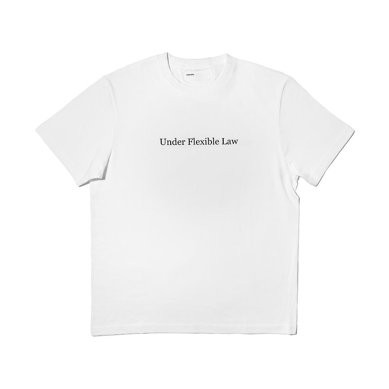 Under Flexible Law Print T-shirt - Men's T-Shirts & Tops - Cotton & Hemp White